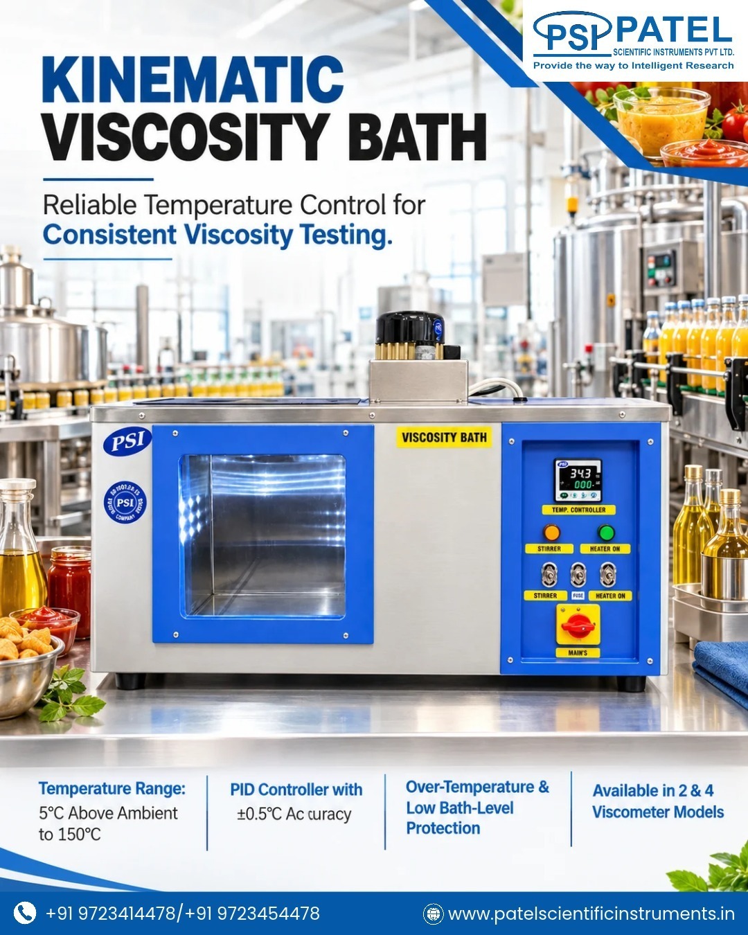 Kinematic Viscosity Bath Ensure Accurate Viscosity Testing