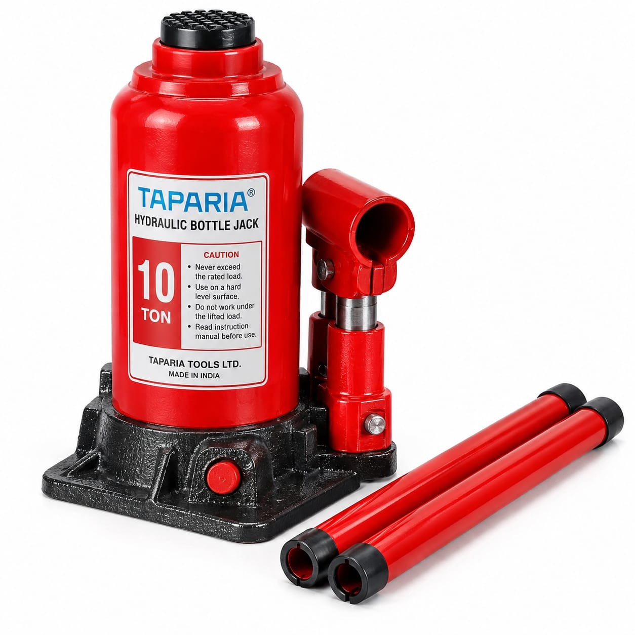 TAPTRIA HYDRAULIC BOTTLE JACK -- HEAVY - DUTY LIFITING EQUIPMENT .