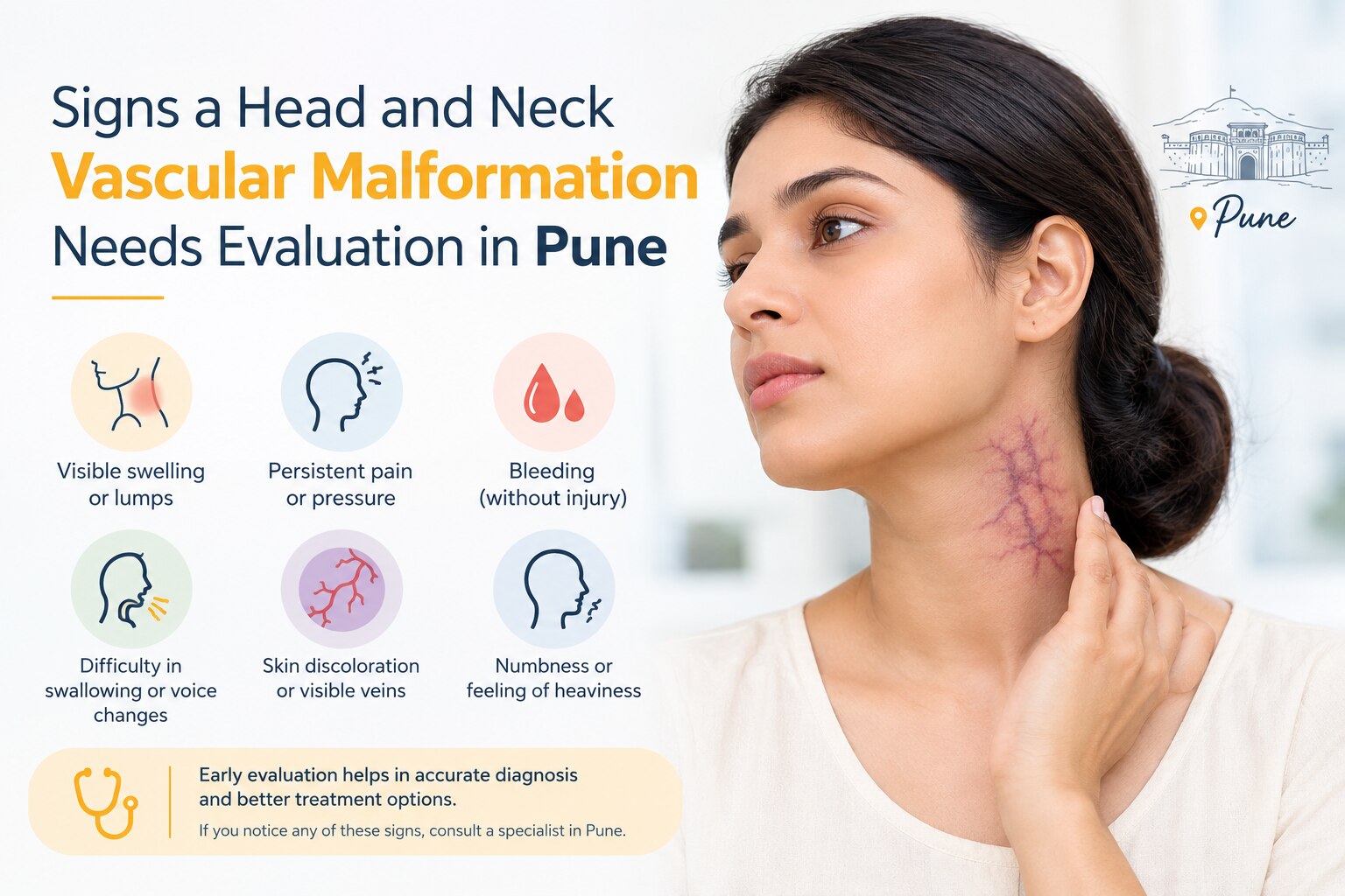 Signs a Head and Neck Vascular Malformation Needs Evaluation in Pune