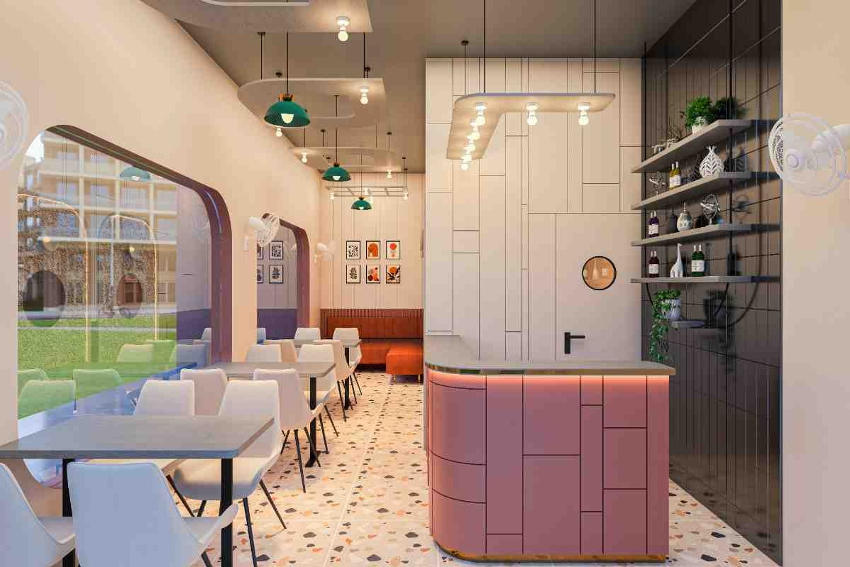 Best Café Interior Designer in Delhi NCR | Spacefreak Interiors