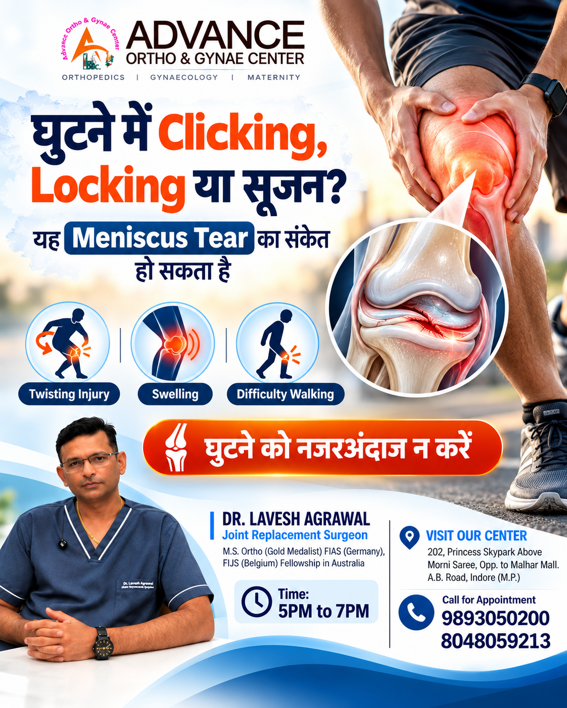 Doctor for Meniscus Tear Treatment in Indore