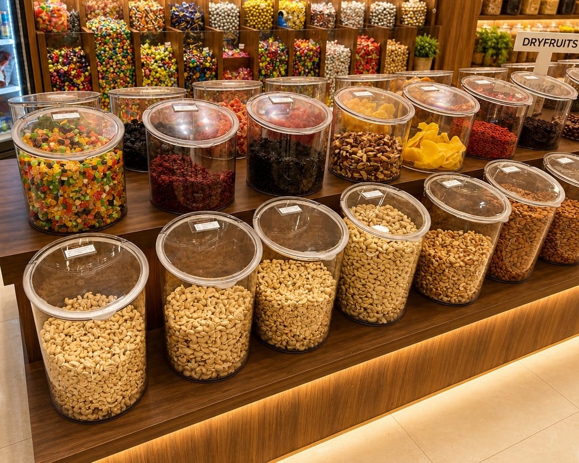 Airtight Bulk bin jar for Dry fruits best Supplier in Chennai