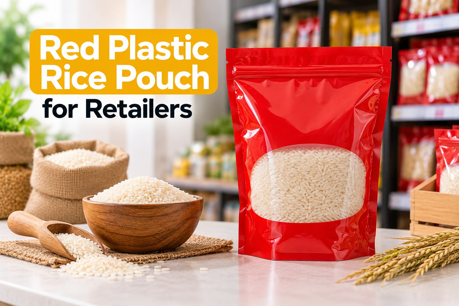 Is a Red Plastic Rice Pouch Worth Buying for Retailers