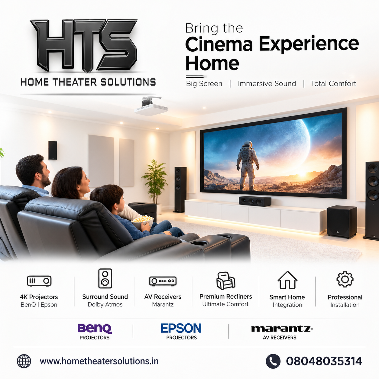 4K Projector and Screen Installation in Delhi NCR