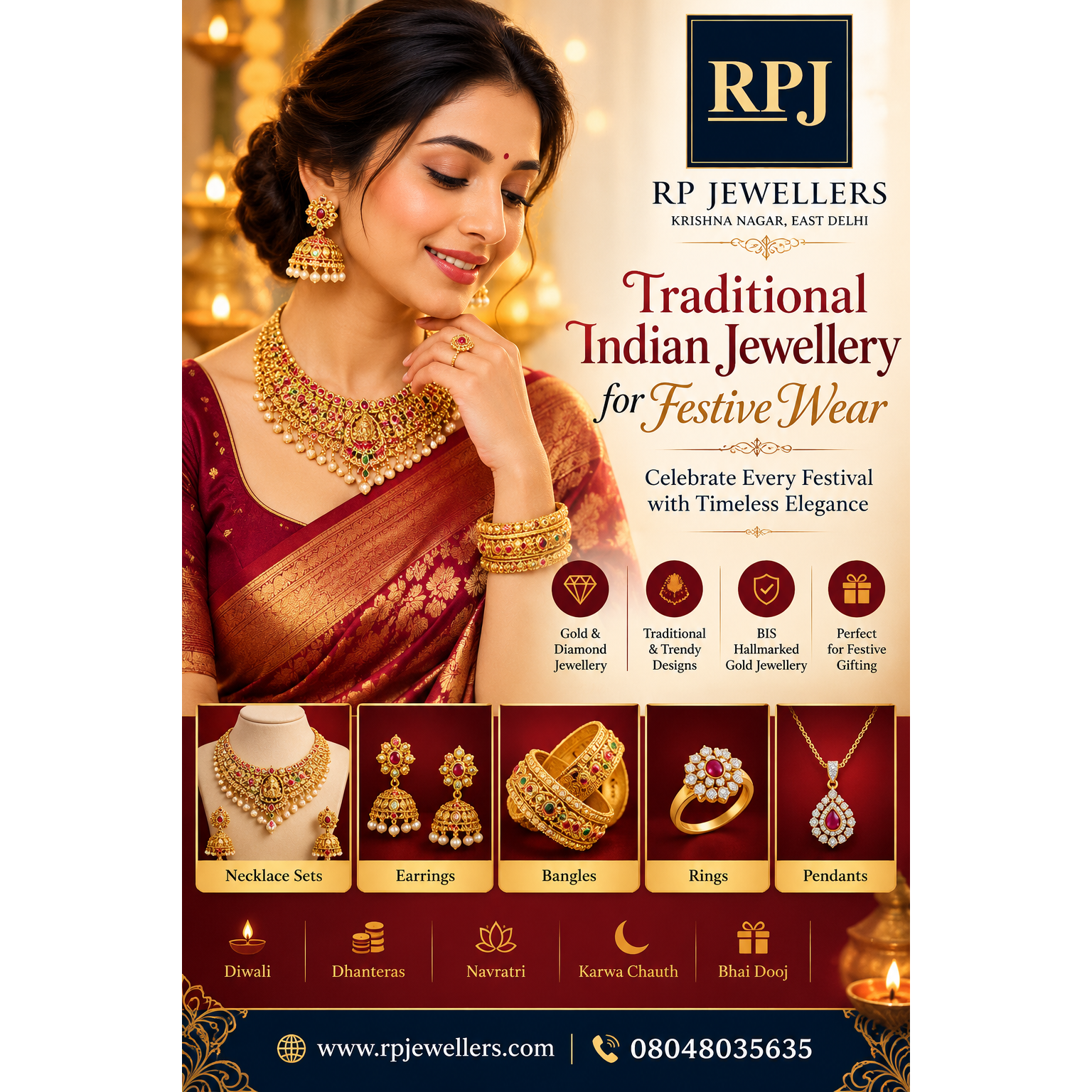 Traditional Indian Jewellery for Festive Wear | RP Jewellers