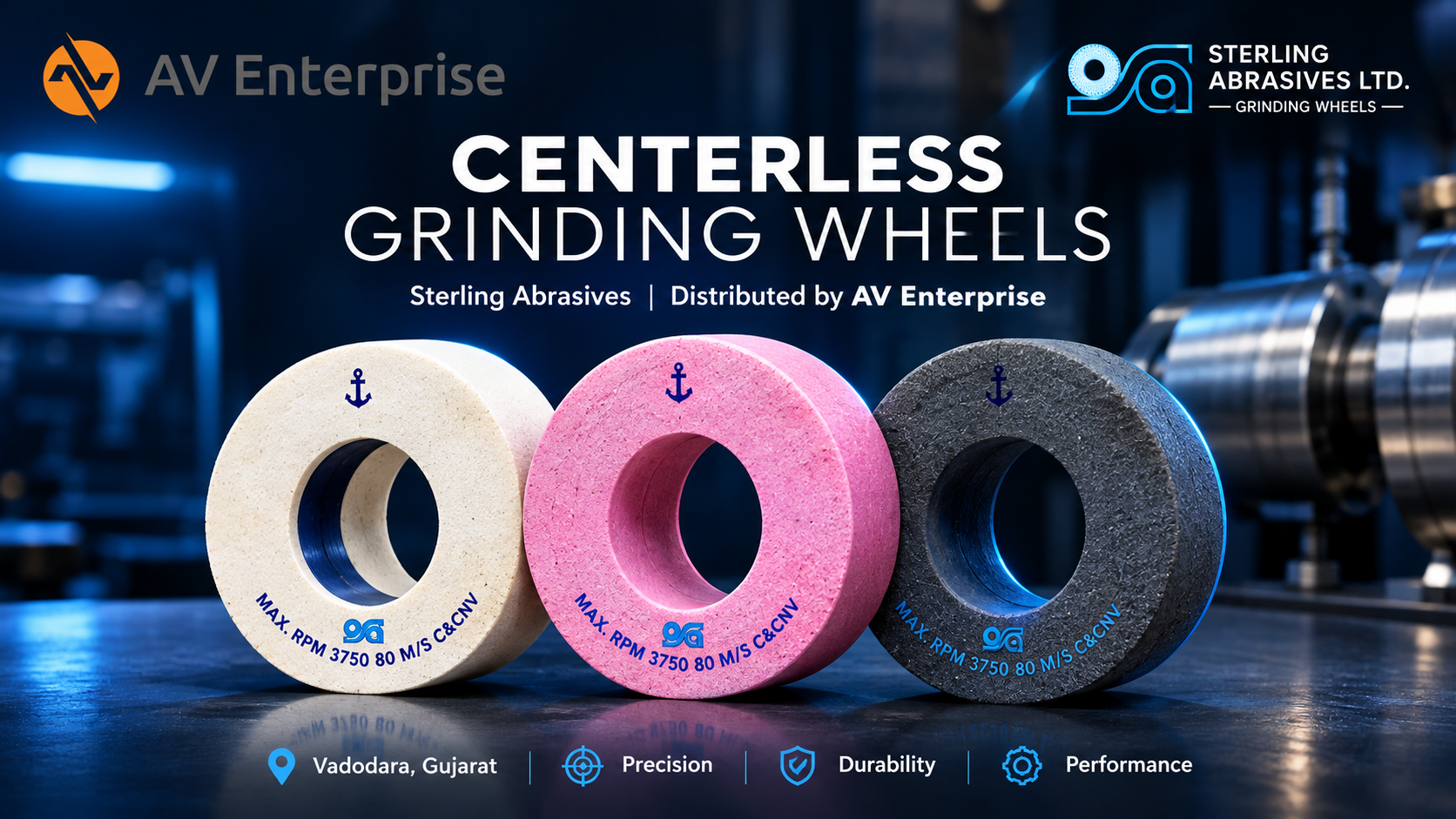AV Enterprise | Centerless Grinding Wheel Supplier in Bharuch