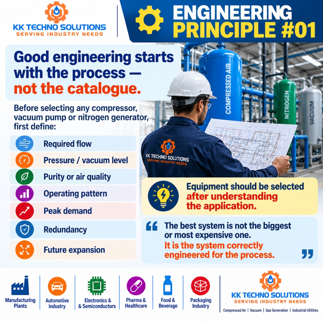 *ENGINEERING PRINCIPLE #01* Good engineering starts with the process — not the catalogue.*