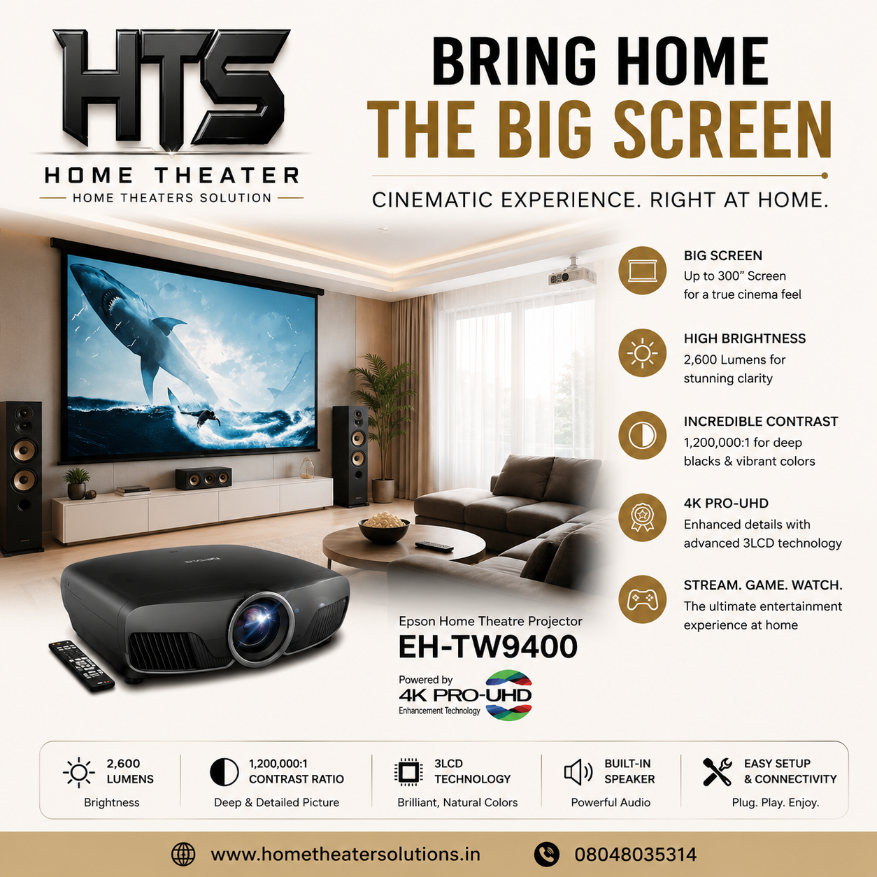 Home Theater Interior Design in Delhi NCR