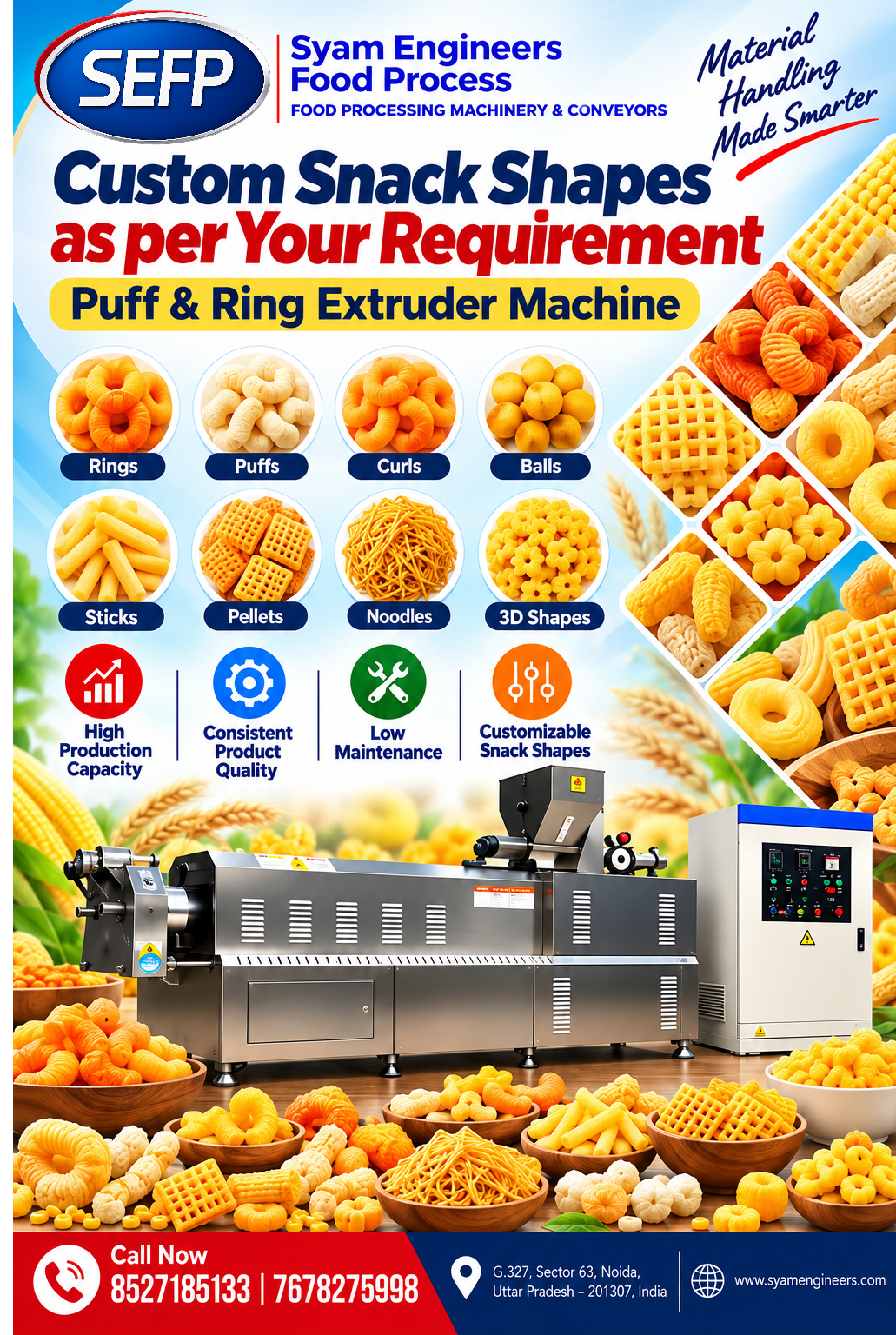 Snack Extruder Machine Manufacturer