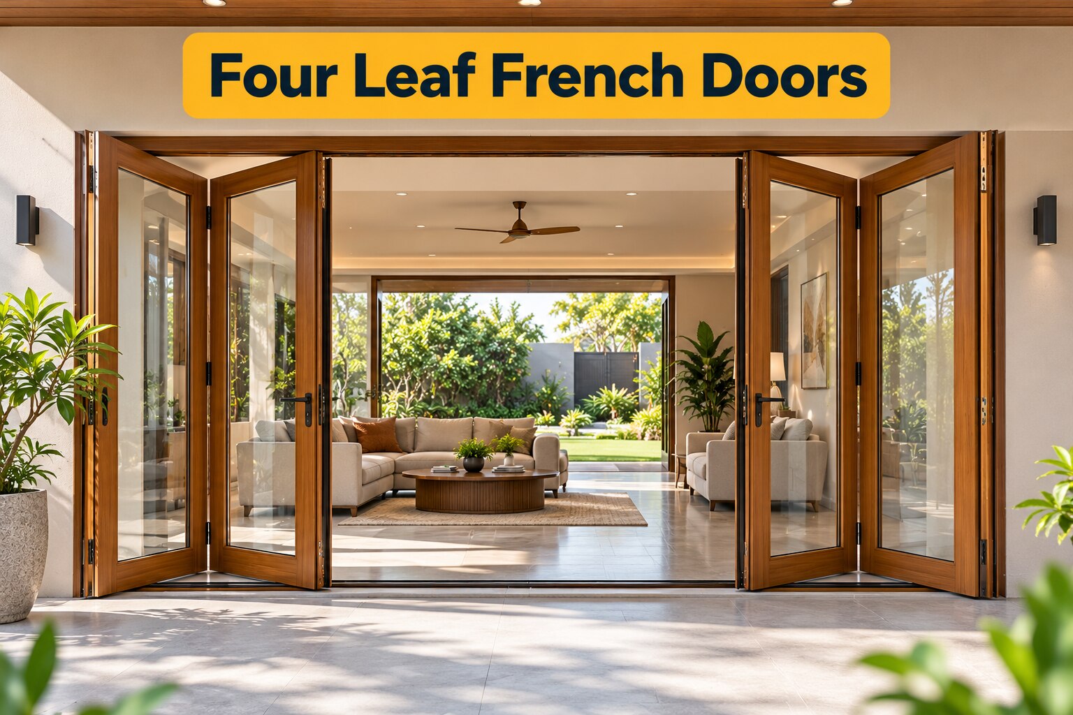 How Four Leaf French Doors Fit Nashik Bungalows