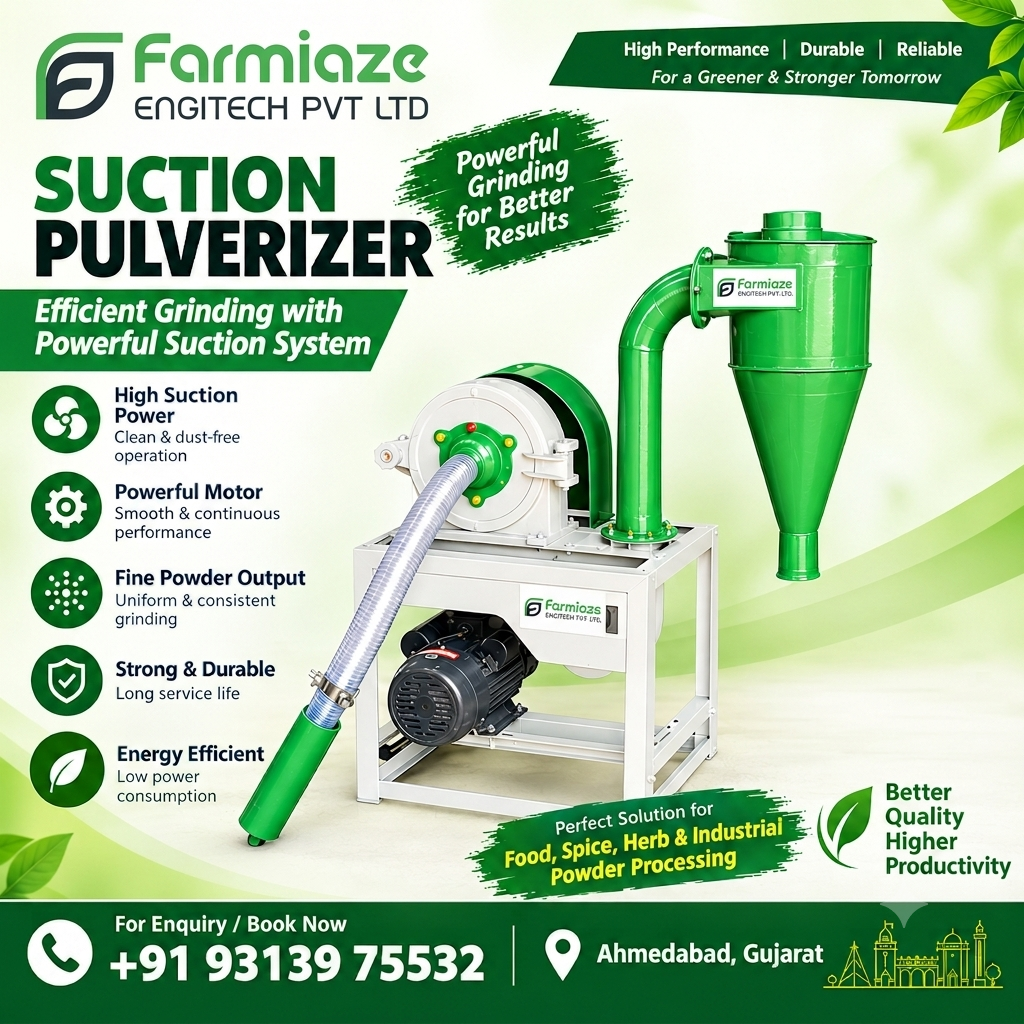 Suction Pulverizer Manufacturer in Kolkata, West Bengal