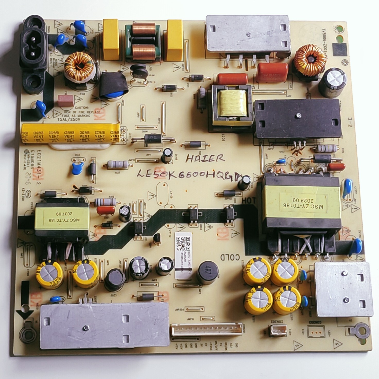 Haier Android LED TV LE50K6600HQGA POWER Supply Board