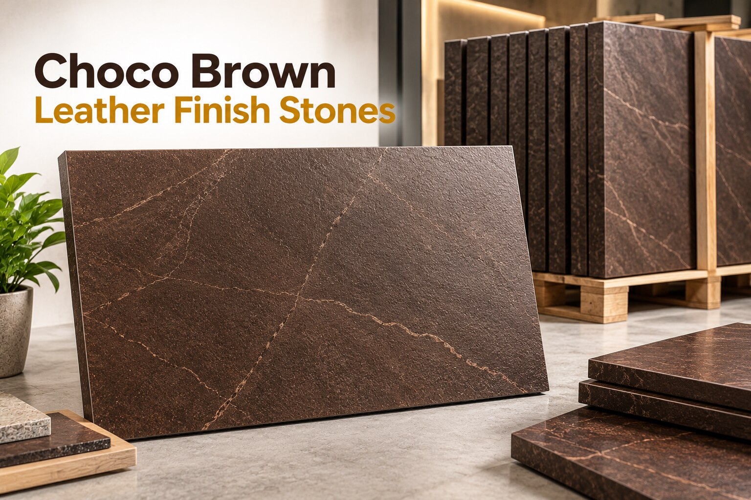 What Choco Brown Leather Finish Stones Include in a Bulk Order