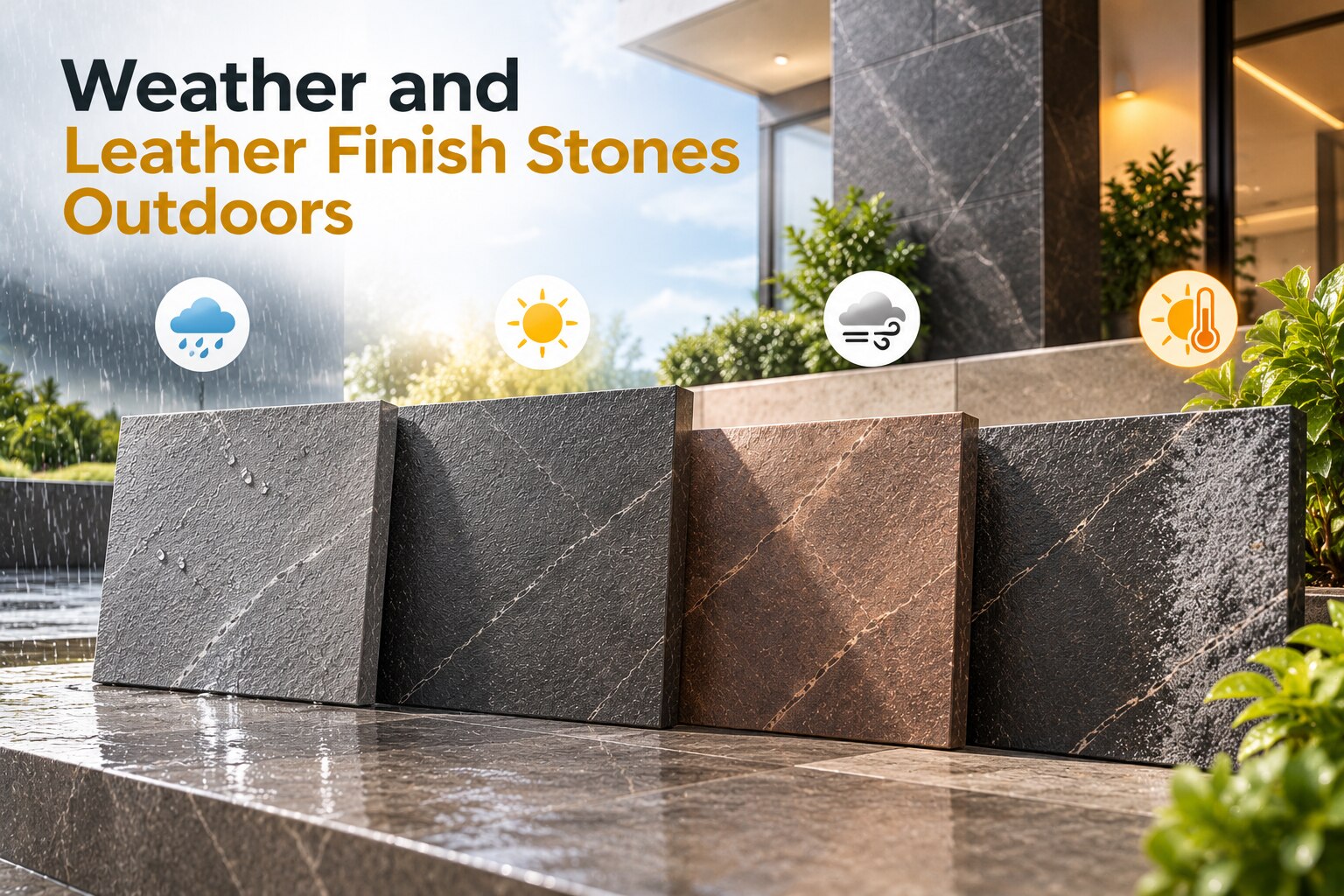 How Weather Can Affect Leather Premium Finish Stones Outdoors
