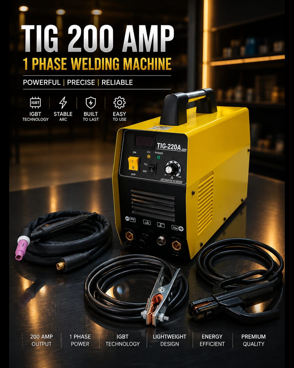TIG 200 1 PHASE WELDING MACHINE