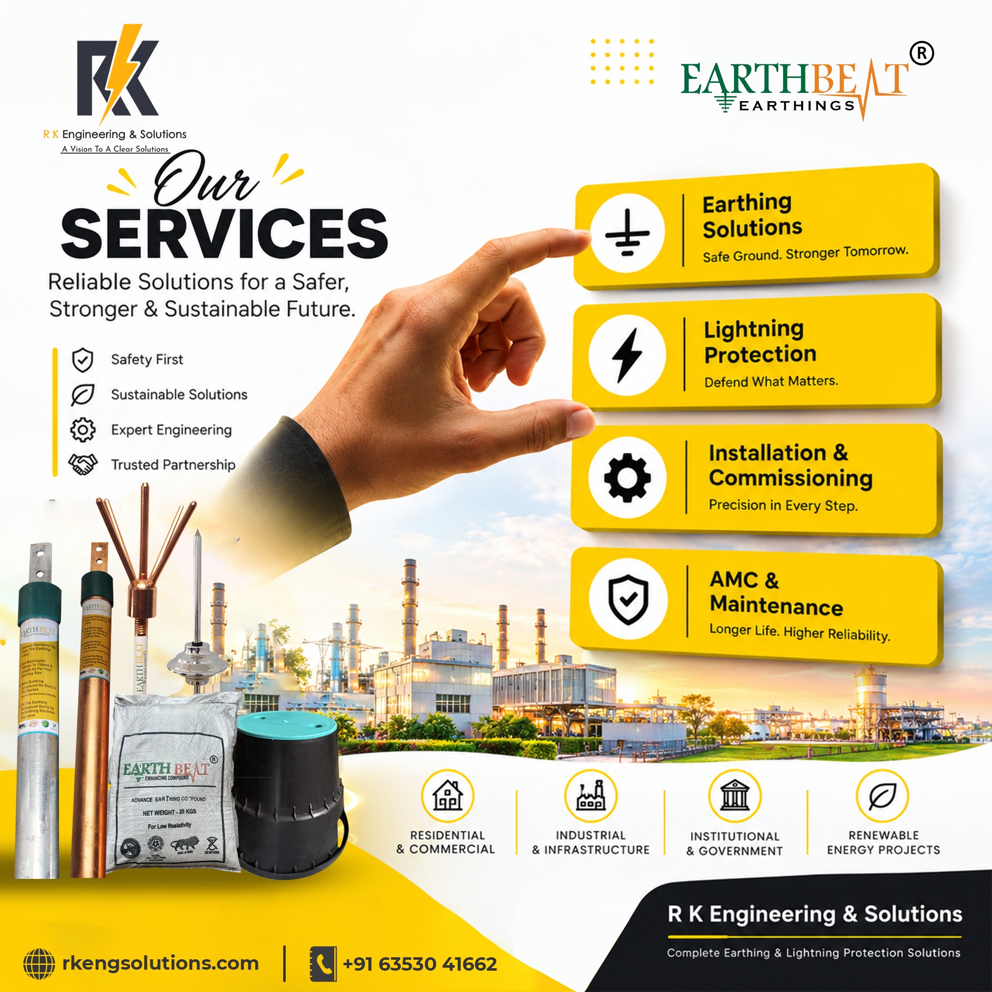 GI Earthing Electrodes Manufacturer in Ahmedabad