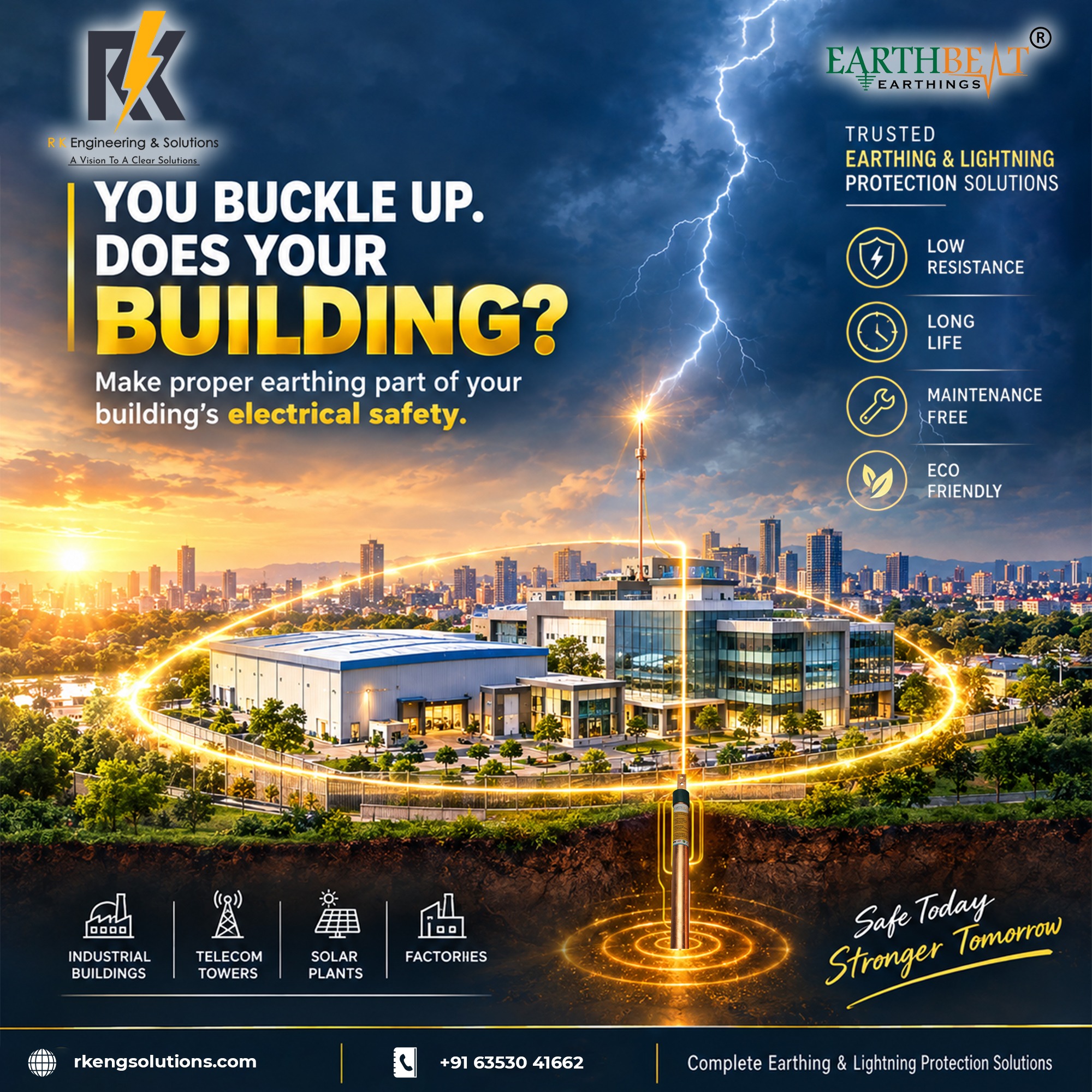 Industrial Earthing & Lightning Protection Solutions Ahmedabad