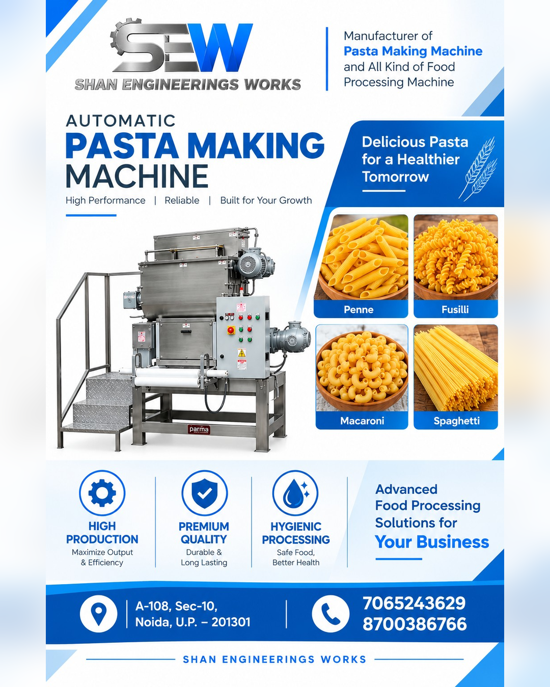 π Automatic Pasta Making Machine | SHAN ENGINEERINGS WORKS