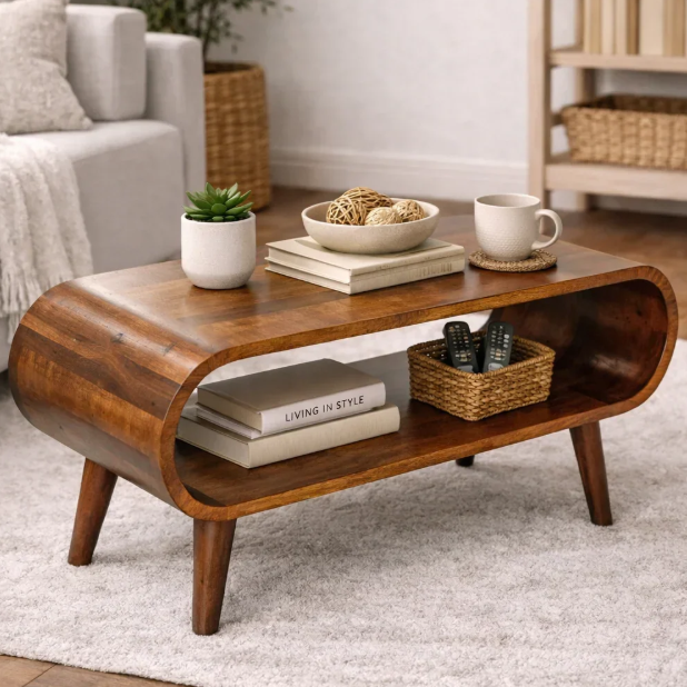 Coffee Table with Storage Supplier in Delhi – Divine Oakwood Kirti Nagar