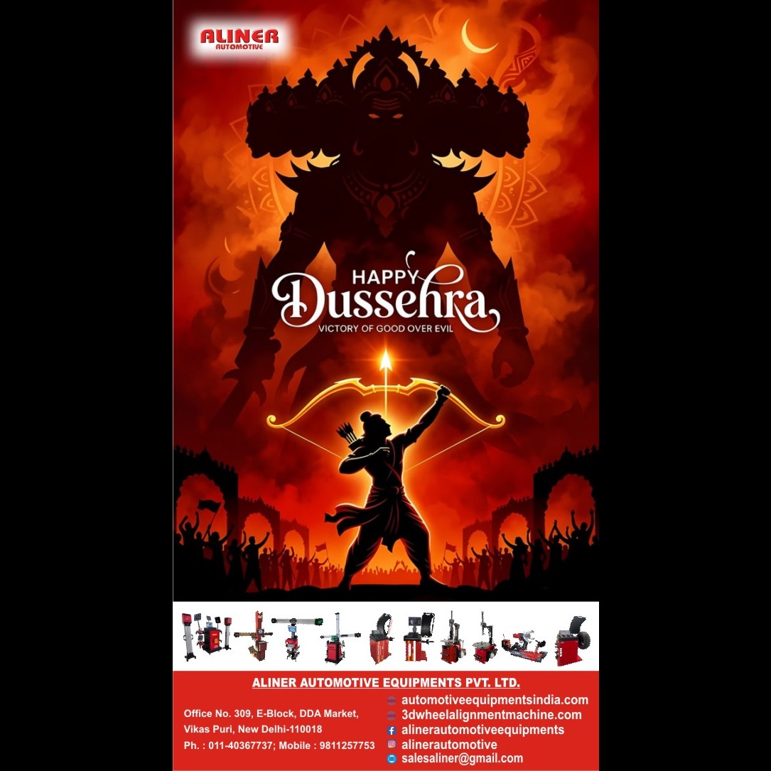Aliner Automotive Equipment's Team Wishing you Happy Dussehra