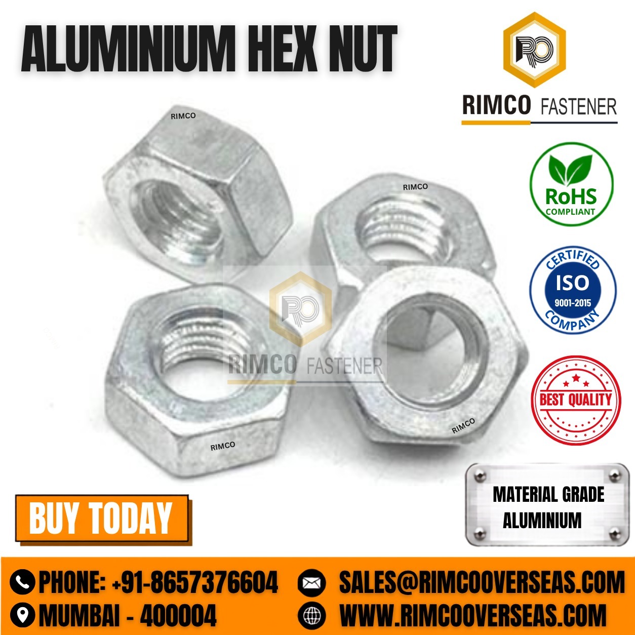 ALUMINUM HEX NUT