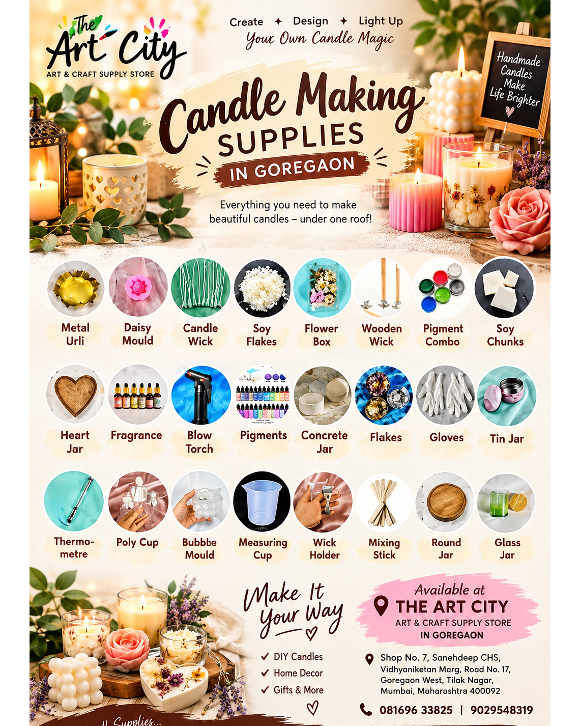 DIY Candle Making Supplies Perfect for Beginners in Mumbai THE ART CITY – ART & CRAFT SUPPLY STORE