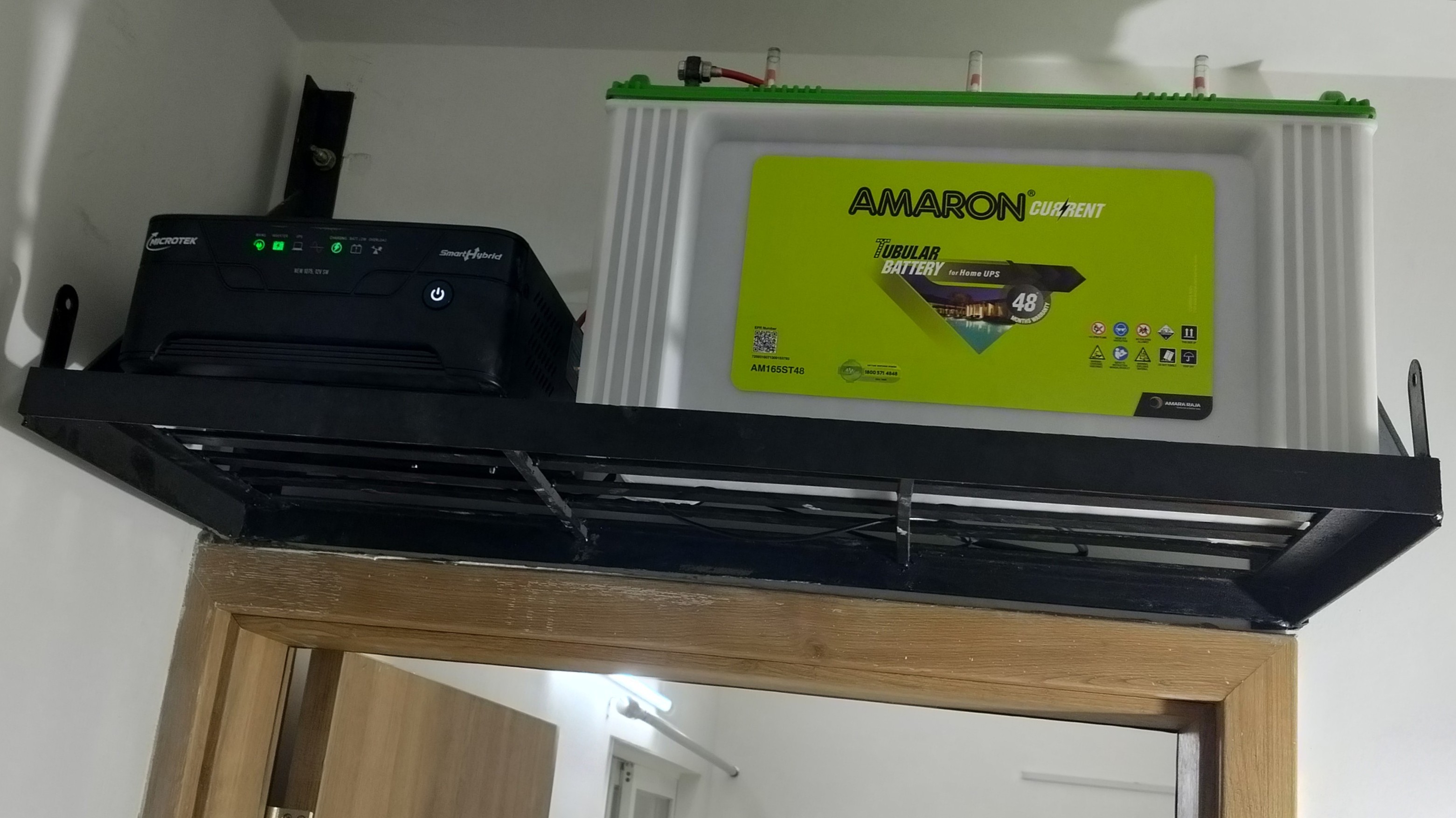 MICROTEK INVERTER AMARON BATTERY INSTALLATION