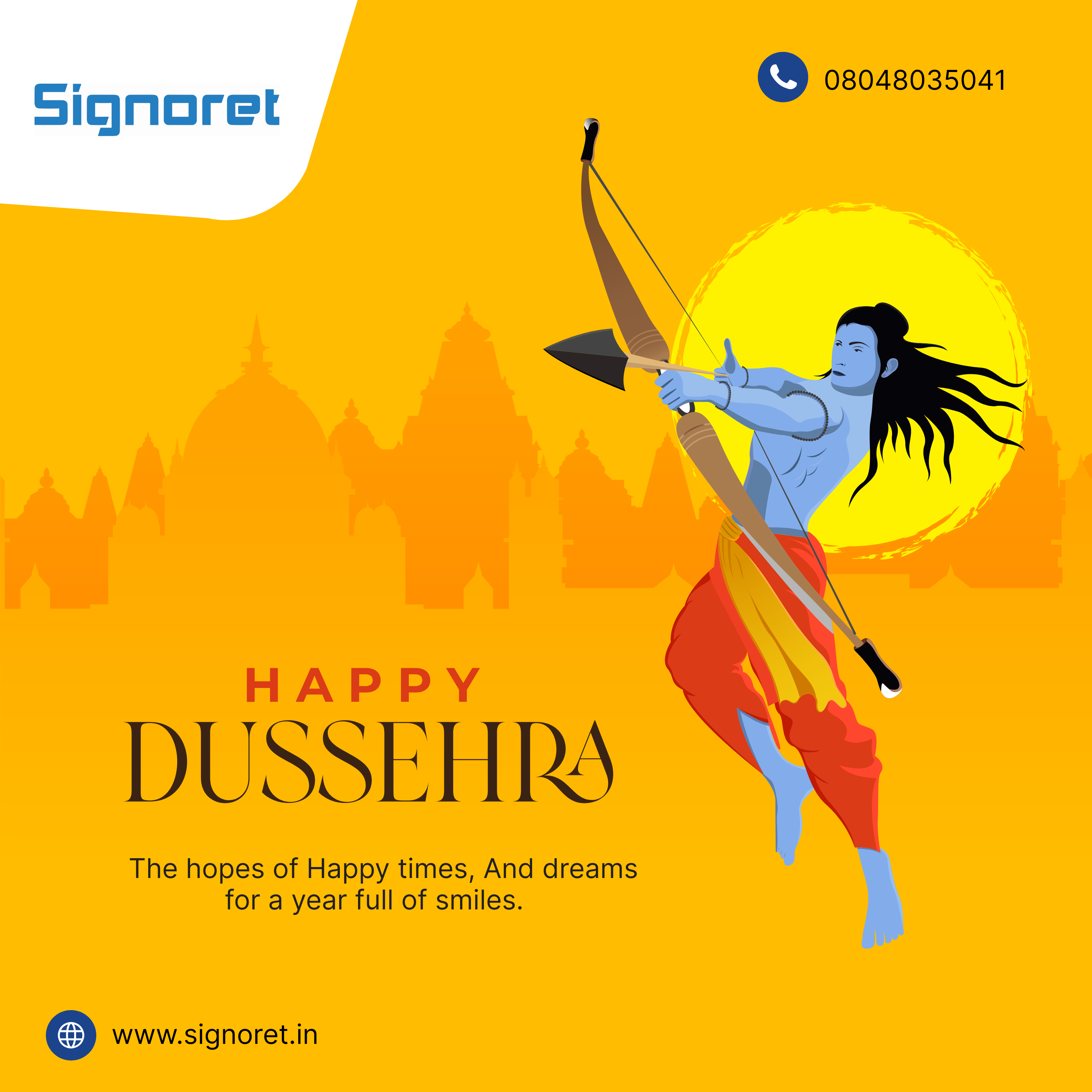 May this Dussehra inspire you to overcome challenges, embrace positivity, and move forward with cour...