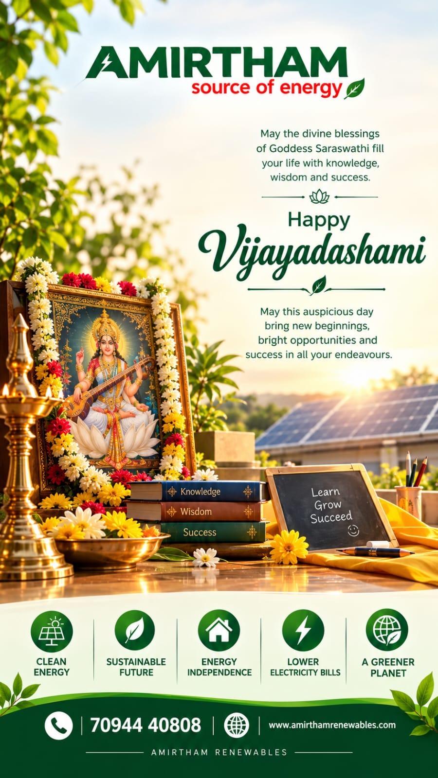 🌼✨ Happy Vijayadashami! ✨🌼
May Goddess Saraswathi bless everyone with knowledge, wisdom, success, ...