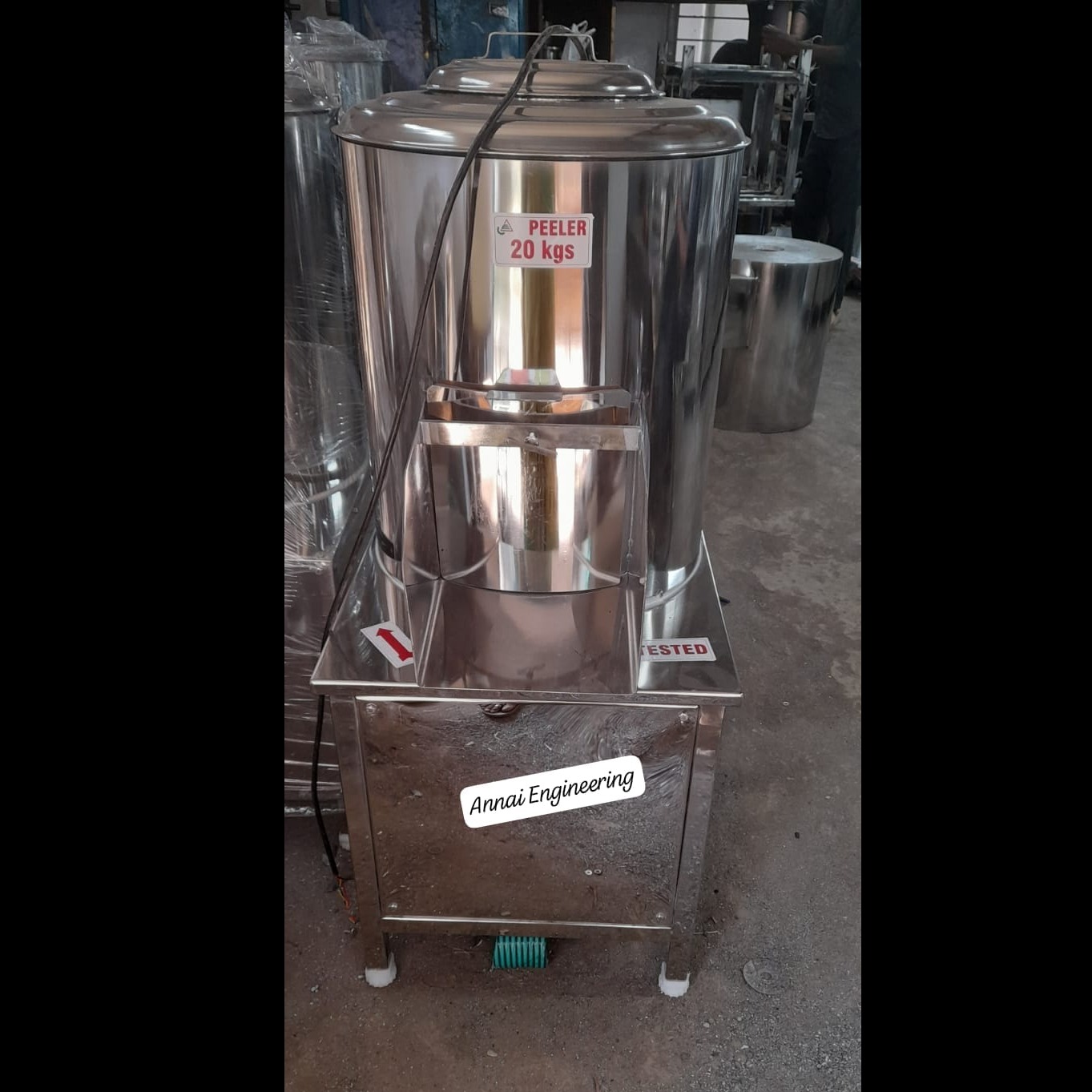 Potato Peeler machinemanufacture in Coimbatore