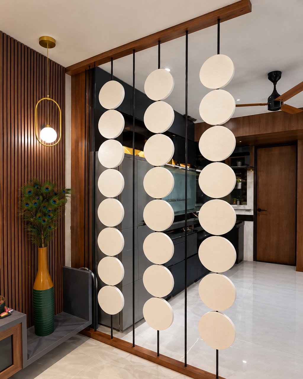 Circular Hanging Partition Design for Contemporary Homes | Adyar