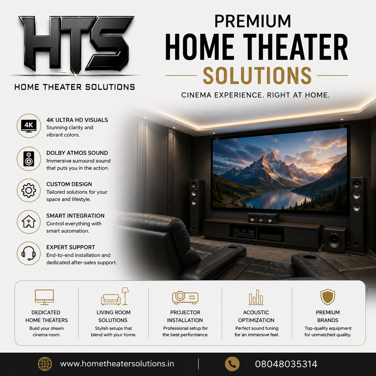 Dolby Atmos Home Theater Design in Delhi NCR