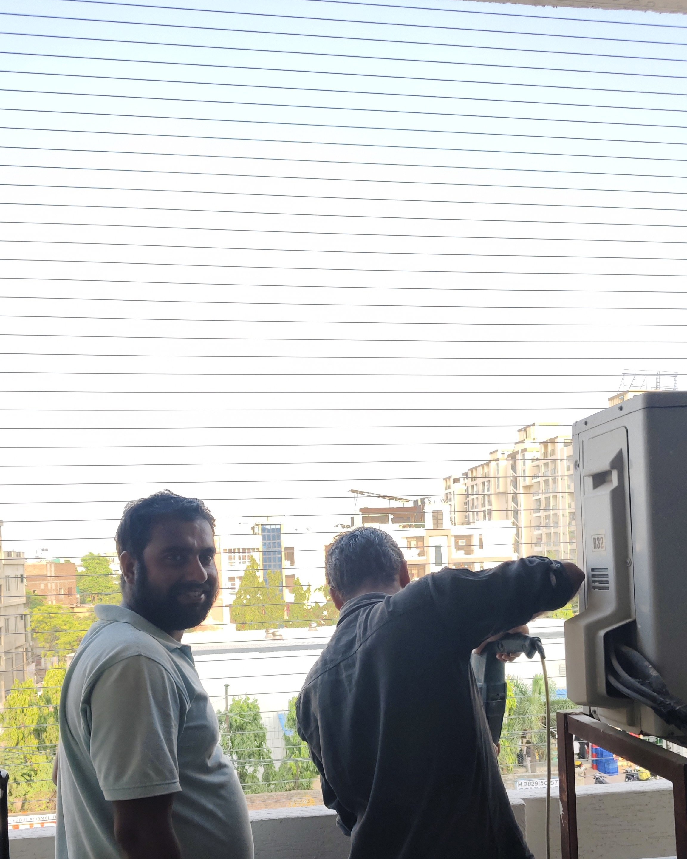 Balcony invisible grill