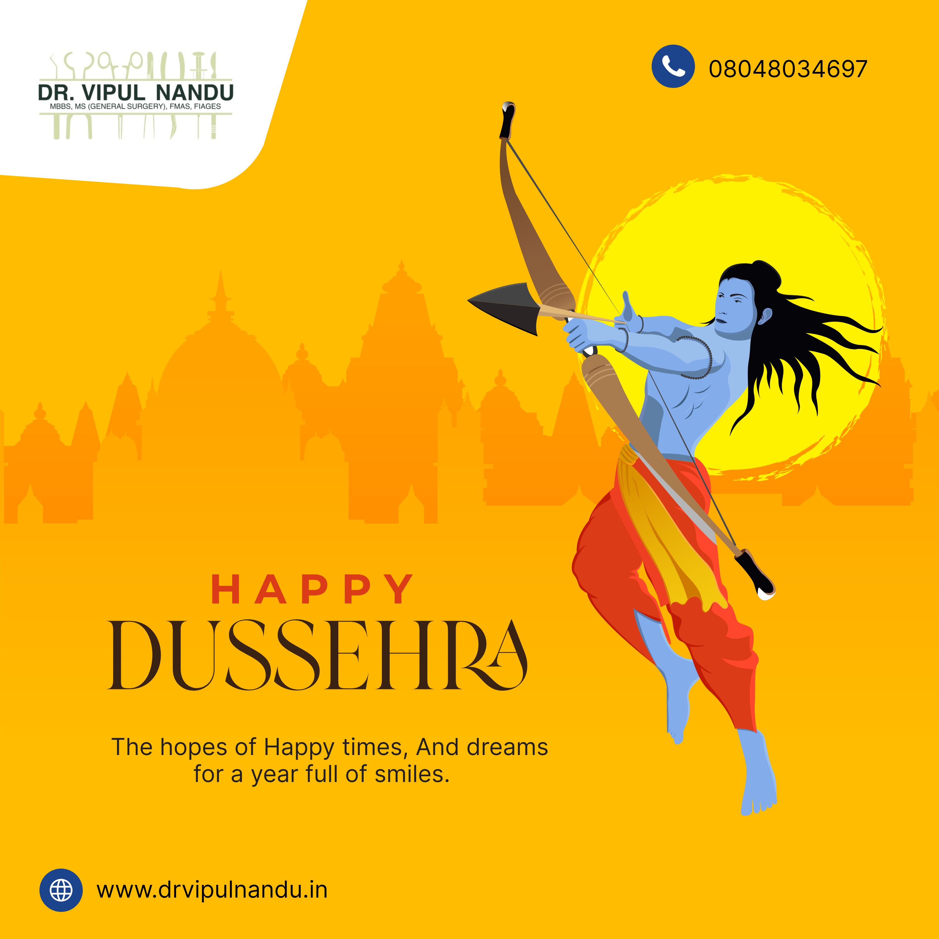 May this Dussehra inspire you to overcome challenges, embrace positivity, and move forward with cour...