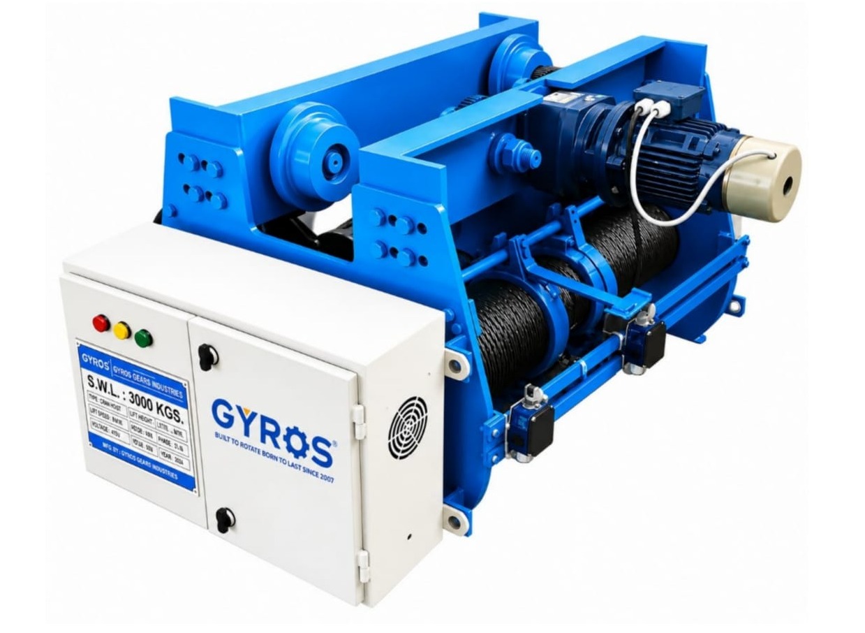 3-Ton Crane Hoist Gearbox Manufacturers in Mundra