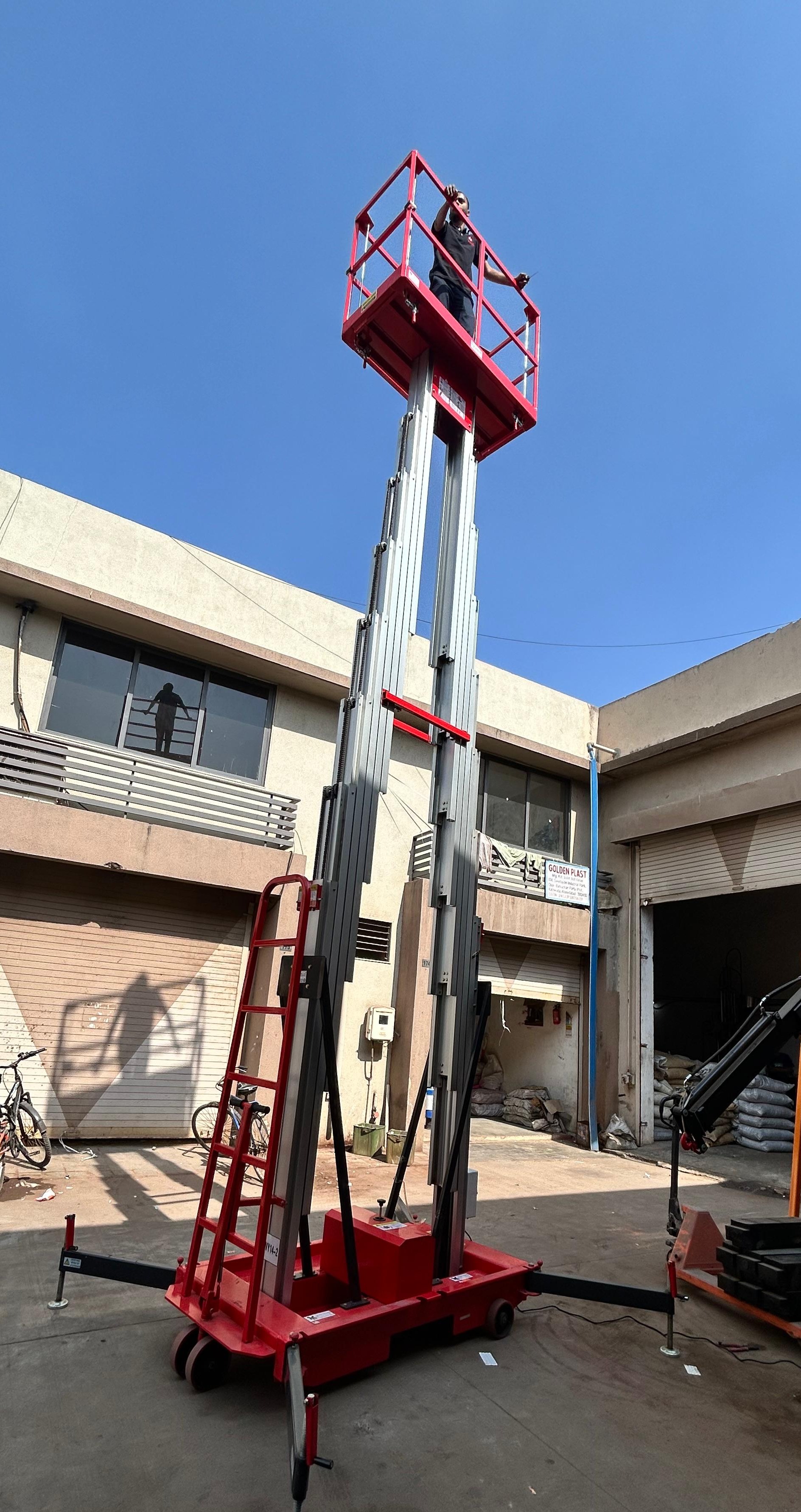 Struggling with High-Ceiling Cleaning and Maintenance? Choose a Double Mast Aerial Work Platform