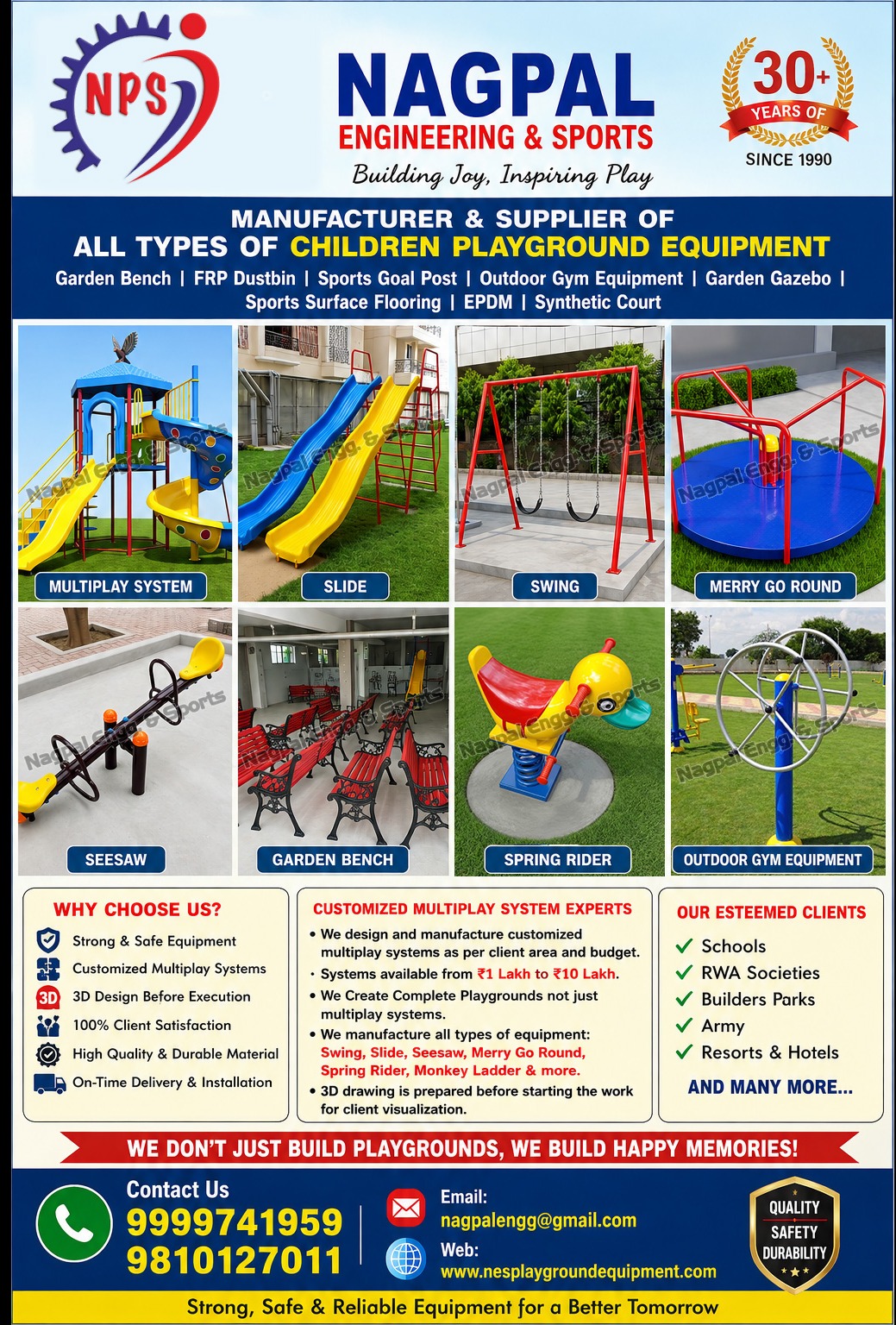 Leading Children Park & Outdoor Gym Equipment Manufacturer Faridabad
