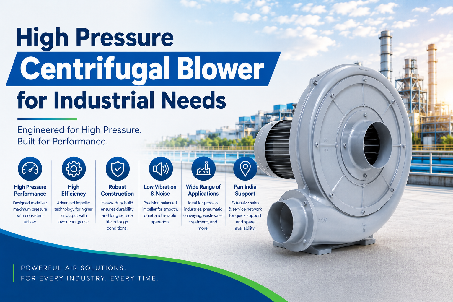 High Pressure Centrifugal Blower for Industrial Needs