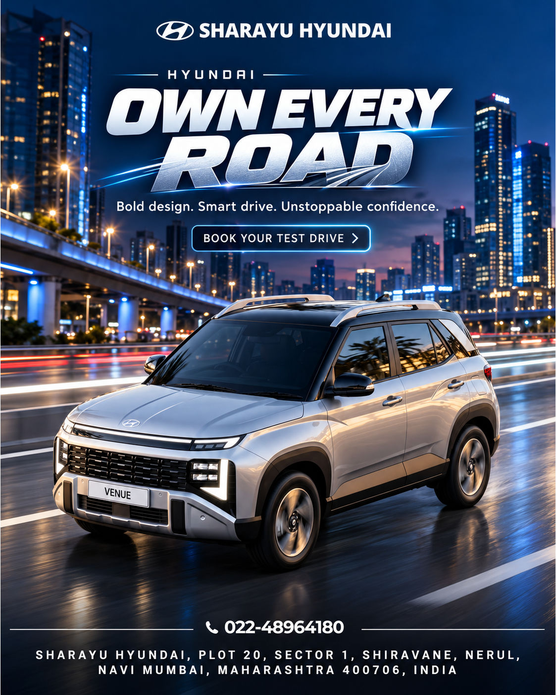 Own Every Road with the Hyundai Venue | Sharayu Hyundai, Nerul