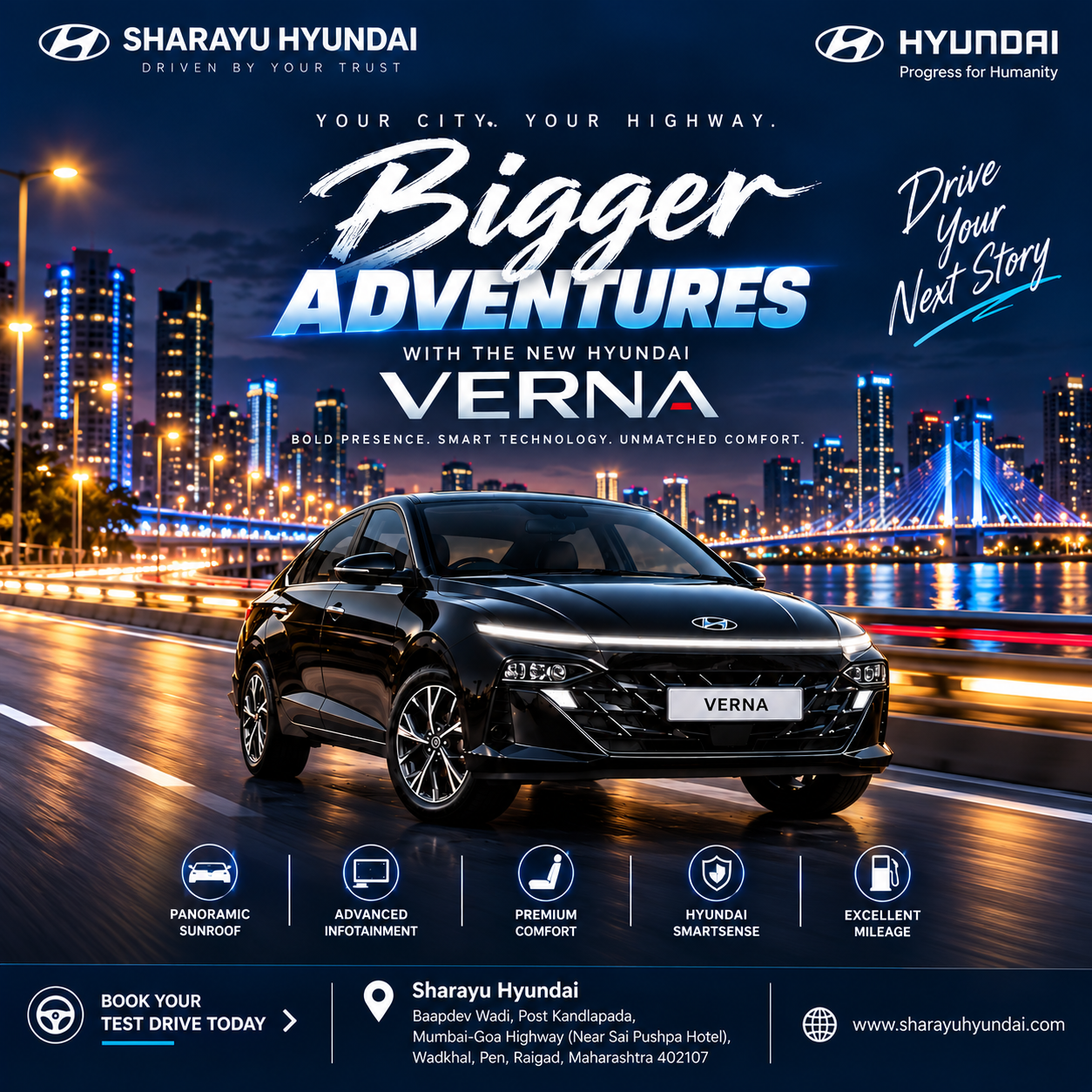 Your City. Your Highway. Bigger Adventures. | Hyundai Verna