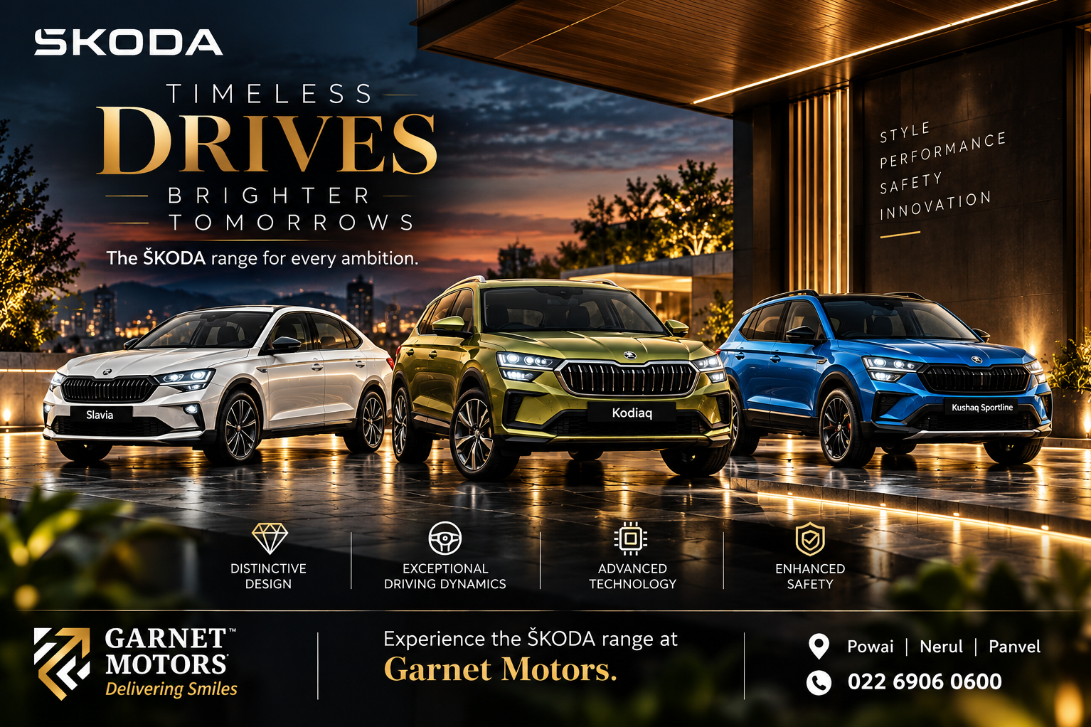 Timeless Drives. Brighter Tomorrows. | Discover Škoda at Garnet Motors