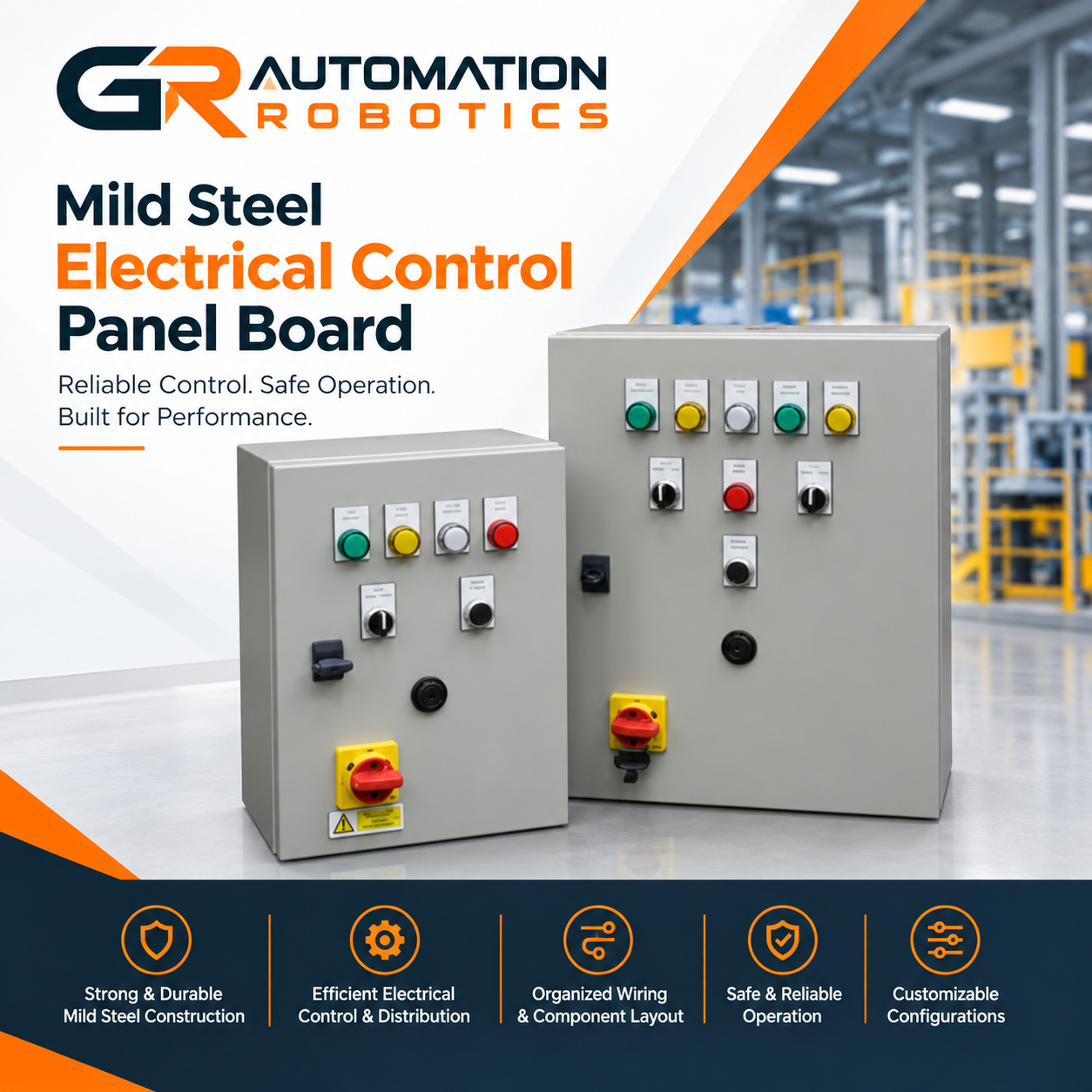 Mild Steel Electrical Control Panel Board – Durable and Reliable Electrical Control Solution