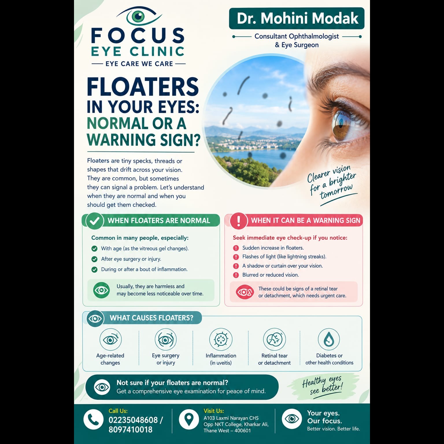 FLOATERS IN YOUR EYES: NORMAL OR A WARNING SIGN?