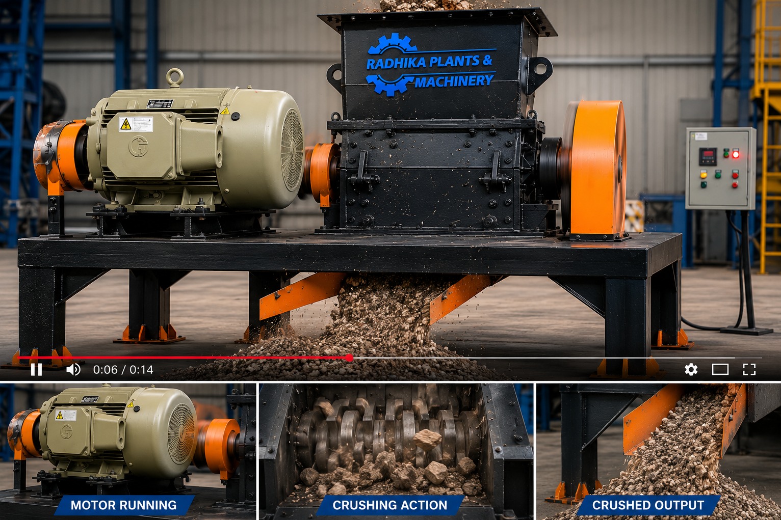 Industrial hammer mill machine aluminium crusher