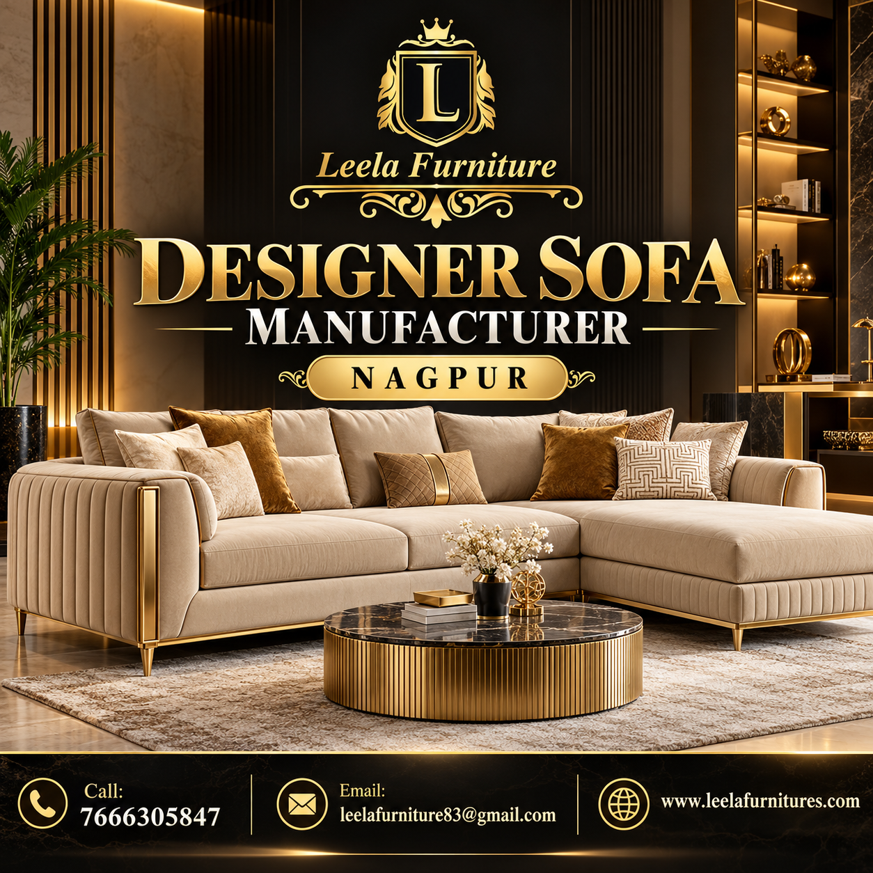 Designer Sofa Manufacturer in Leela Furniture Nagpur
