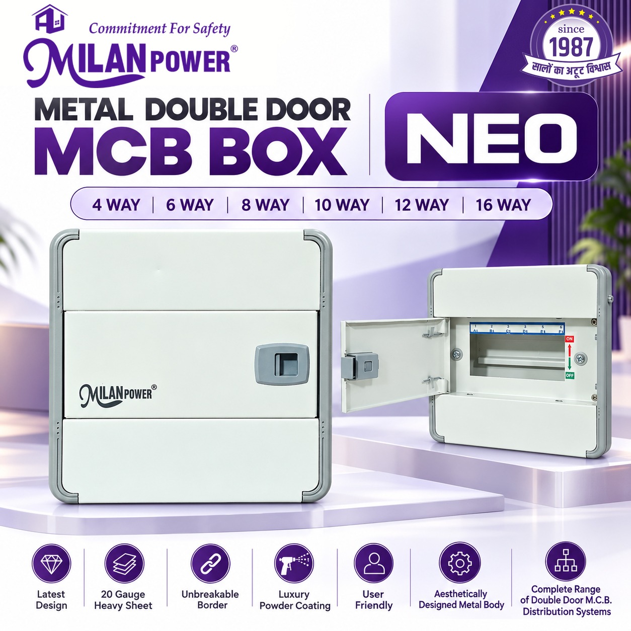 Double Door MCB Box Manufacturer & Supplier in Jaipur, Rajasthan