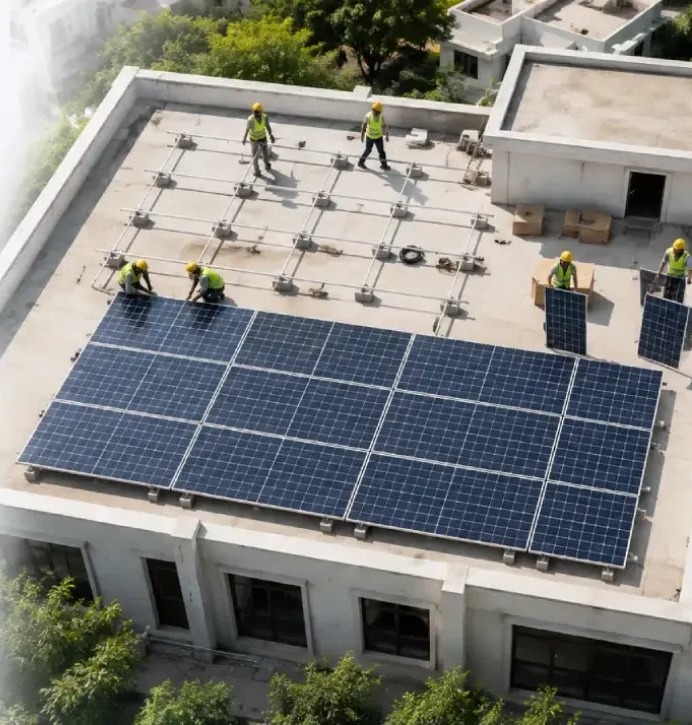 RESIDENTIAL SOLAR PANEL INSTALLATION IN ODHAV, AHMEDABAD