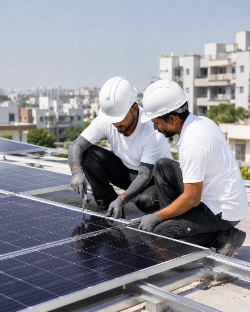 RESIDENTIAL SOLAR PANEL INSTALLATION IN AMRAIWADI, AHMEDABAD