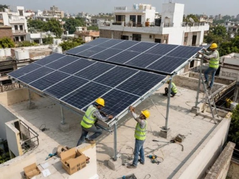 RESIDENTIAL SOLAR PANEL INSTALLATION IN RAKHIAL, AHMEDABAD