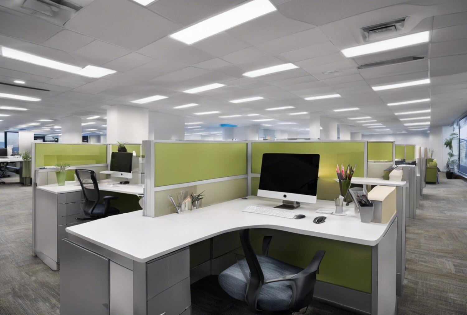L Shape or Linear Workstations After a Pune Office Refit